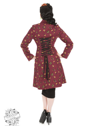 Tip na darček Dámsky retro kabát mačky